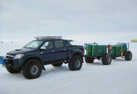 The Arctic Trucks in Action