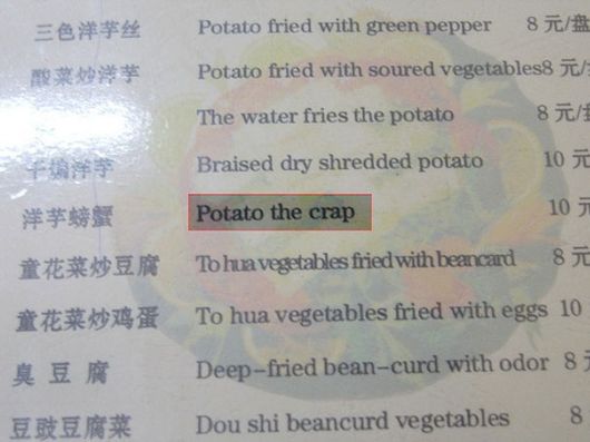 Hilarious Chinese Translation Fails