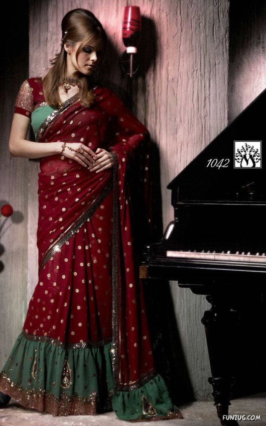 Gorgeous Models in Beautiful Sarees