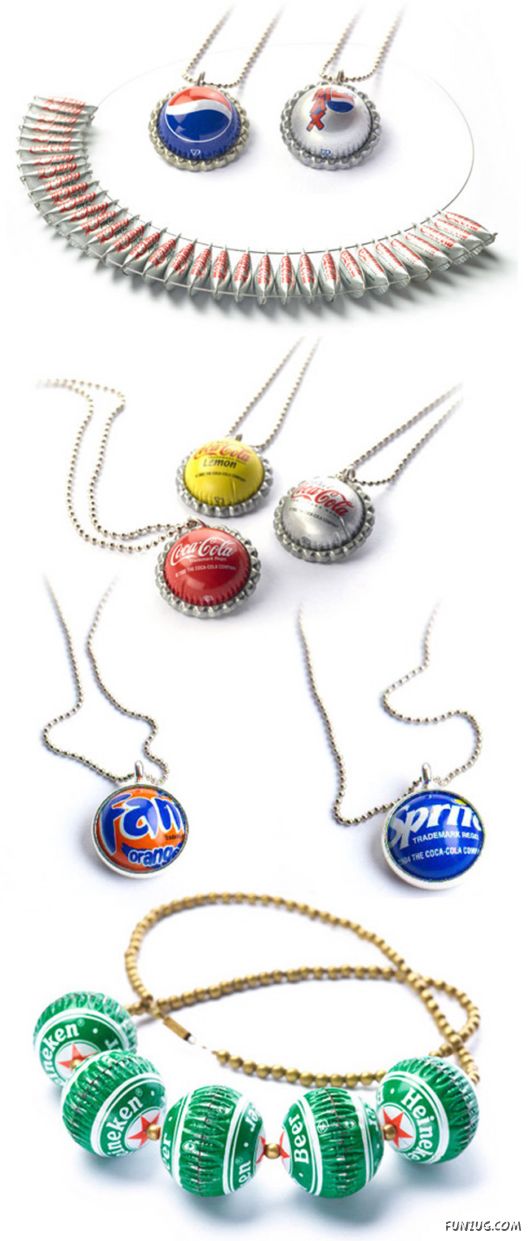 Recycled Bottle Caps Jewelry