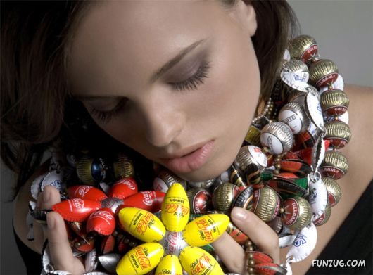 Recycled Bottle Caps Jewelry