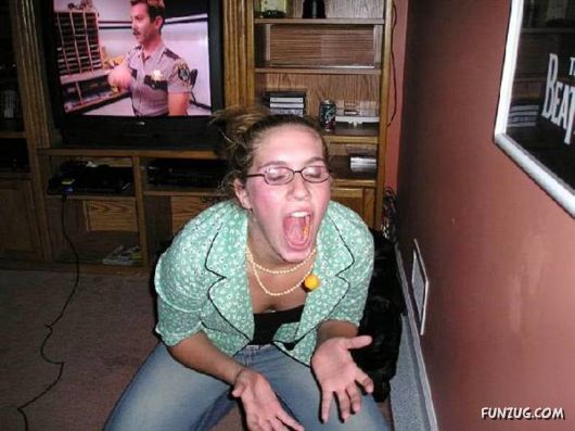 Crazy Galz Catching with Mouths