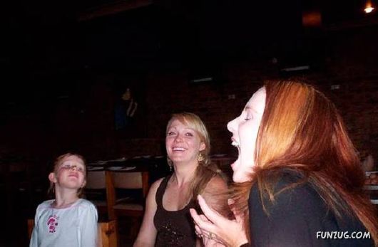 Crazy Galz Catching with Mouths