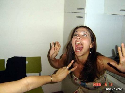 Crazy Galz Catching with Mouths