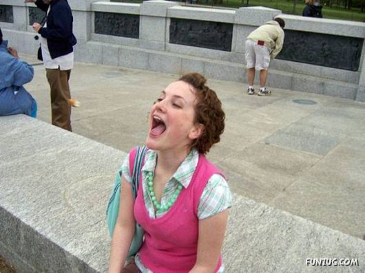 Crazy Galz Catching with Mouths