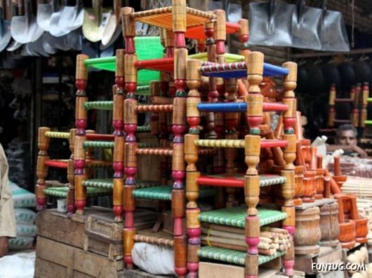 A Glimpse Of An Old Market In Pakistan
