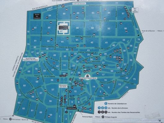 The Famous Pere Lachaise Cemetery In Paris