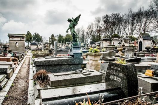 The Famous Pere Lachaise Cemetery In Paris
