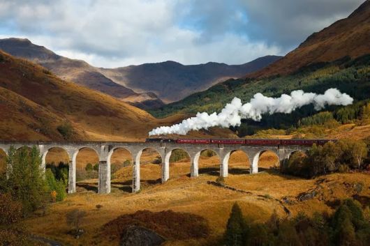 Railway Viaduct Of West Highland Line, Scotland