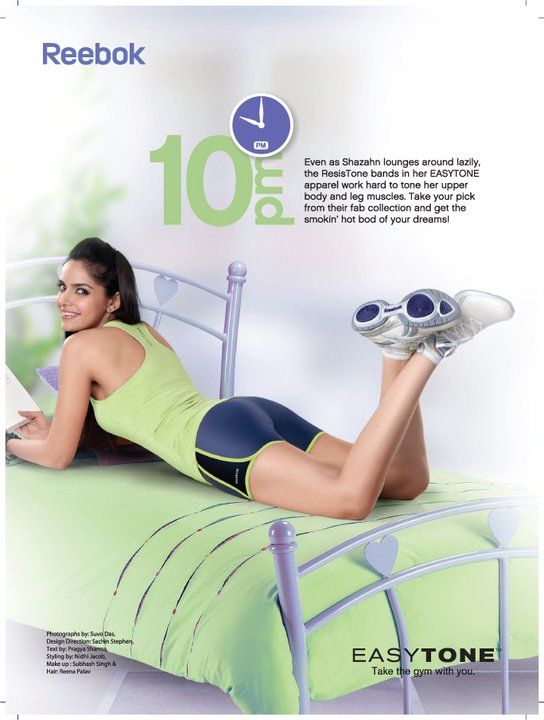 Shazahn Padamsee Shoots For Reebok