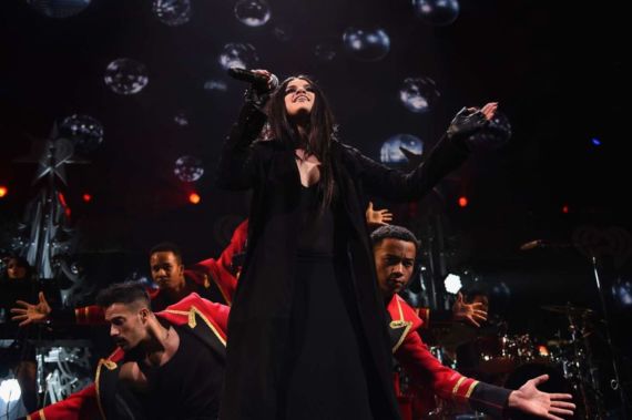 Selena Gomez At Q102s Jingle Ball In Philadelphia