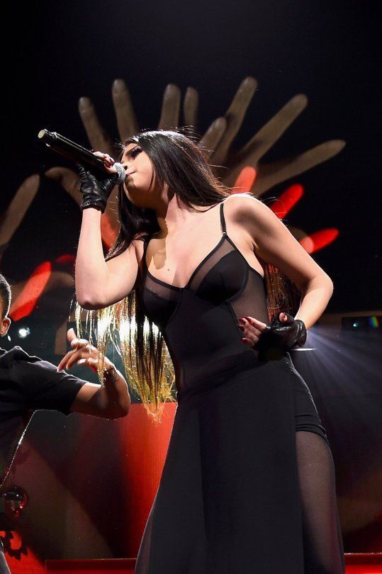 Selena Gomez At Q102s Jingle Ball In Philadelphia